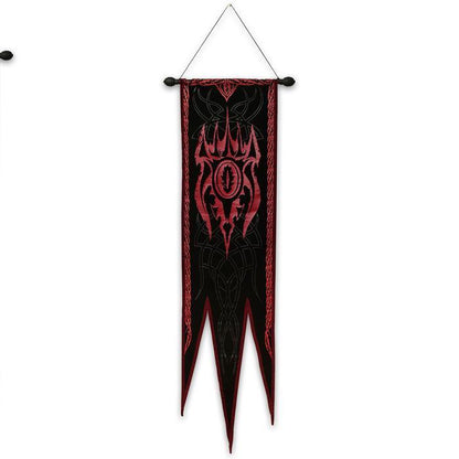 Lord of the Rings Sauron Mace and Banner Metal Replica with One Ring