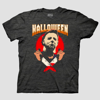 Michael Myers (Halloween) Double Dagger Heather Grey Unisex Shirt