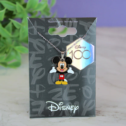 Disney 100 Mickey Mouse Enamel Charm Necklace