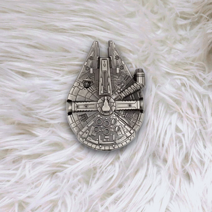 Millennium Falcon Star Wars 1" Pewter Pin