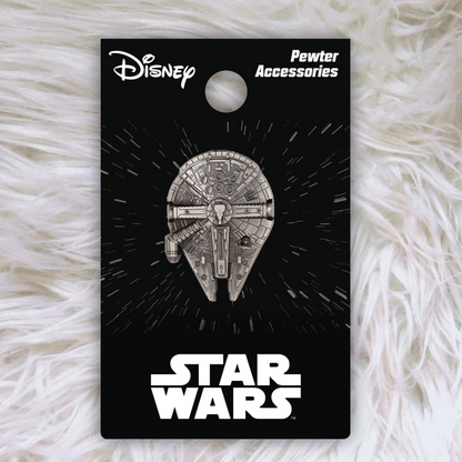 Millennium Falcon Star Wars 1" Pewter Pin