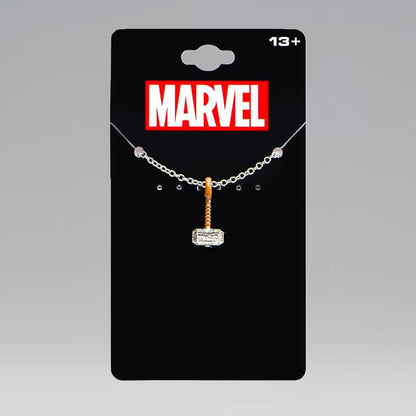 Thor Hammer Mjolnir Marvel Comics Enamel Necklace