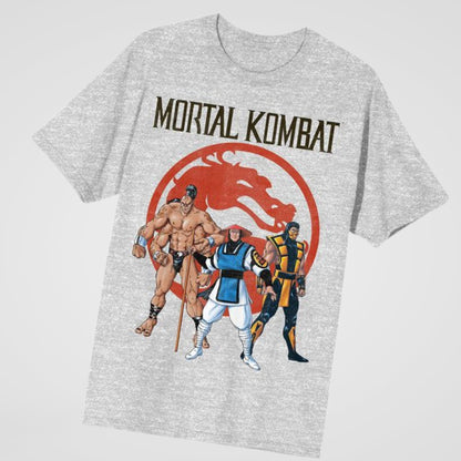 Mortal Kombat Classic Game Heather Gray Unisex Shirt