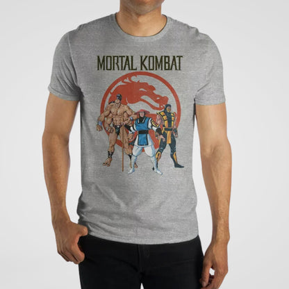 Mortal Kombat Classic Game Heather Gray Unisex Shirt