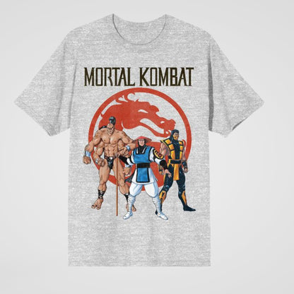 Mortal Kombat Classic Game Heather Gray Unisex Shirt