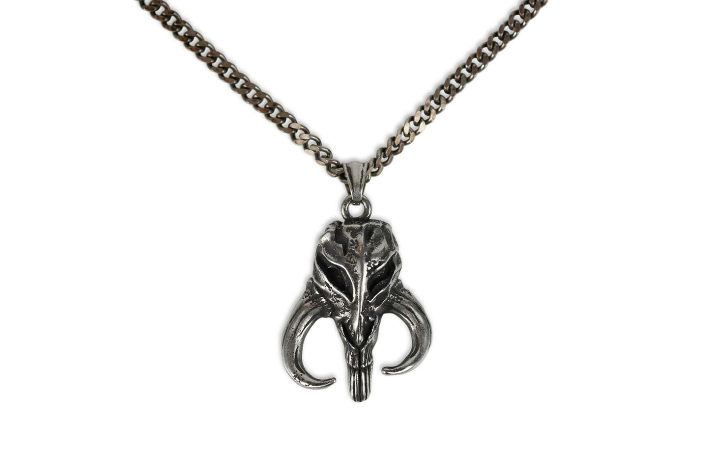 Mandalorian Mythosaur Skull (Star Wars) Stainless Steel Antiqued Unisex Pendant