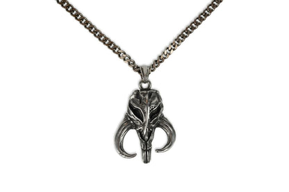 Mandalorian Mythosaur Skull (Star Wars) Stainless Steel Antiqued Unisex Pendant