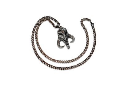 Mandalorian Mythosaur Skull (Star Wars) Stainless Steel Antiqued Unisex Pendant