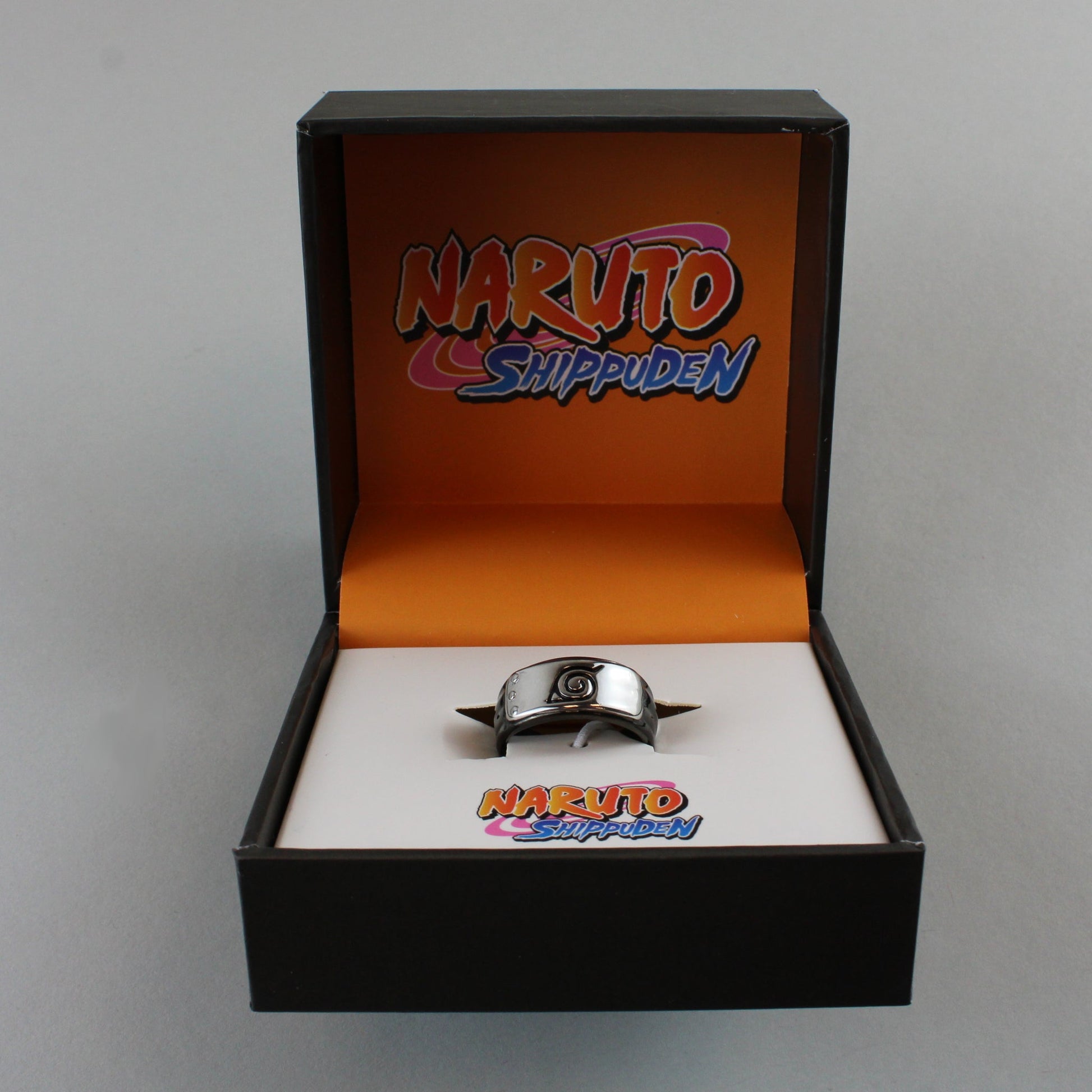 Hidden Leaf Village Headband (Naruto Shippuden) Stainless Steel Unisex Ring