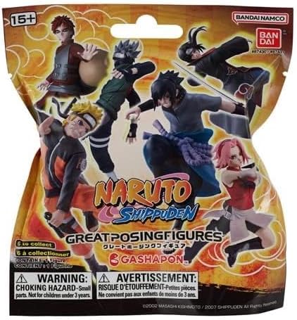 Naruto Shippuden Gashapon Posed Blind Mini-Figure Blind Bag, 24 Pack with Display Box