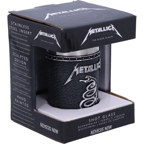 Metallica Black Album Resin Shot Glass by Nemesis Now