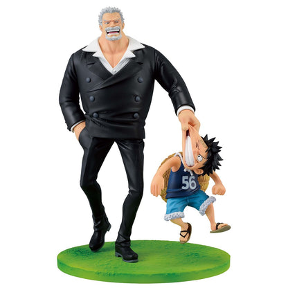 One Piece - Monkey D. Luffy with Monkey D. Garp (Road to Dawn) Ichibansho Statue
