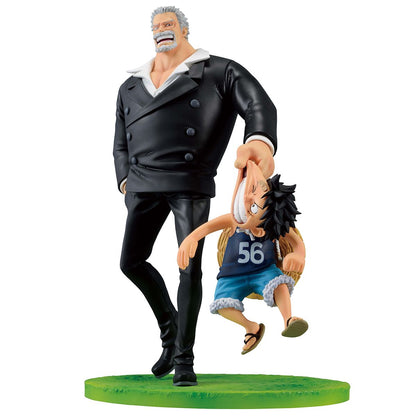 One Piece - Monkey D. Luffy with Monkey D. Garp (Road to Dawn) Ichibansho Statue