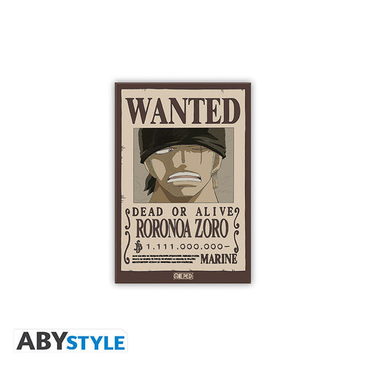 One Piece Zoro Wanted Poster Magnet