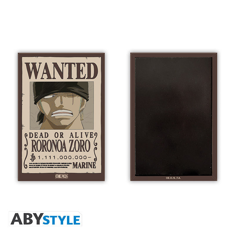 One Piece Zoro Wanted Poster Magnet