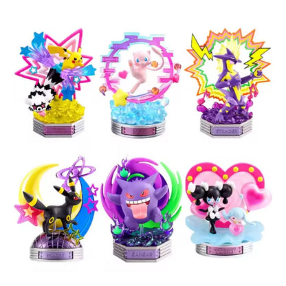 Pokemon: Neon Party Series Re-ment Blind Box Mini Figures (Full Set Case of 6)