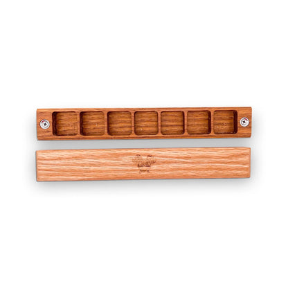 Chest of Holding Dice Case - Red Oak Wood Box