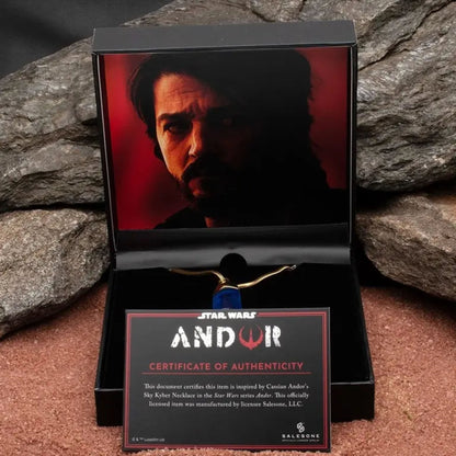 Sky Kyber Crystal Necklace (Star Wars: Andor) Pendant Prop Replica