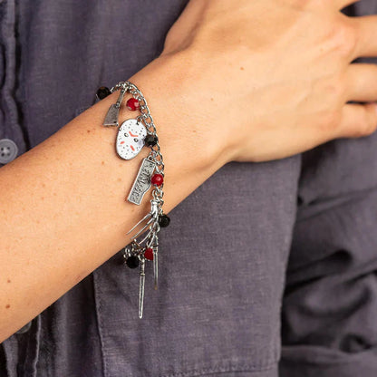 Slasher Film Icons (Freddy Vs. Jason) Enamel Charm Bracelet