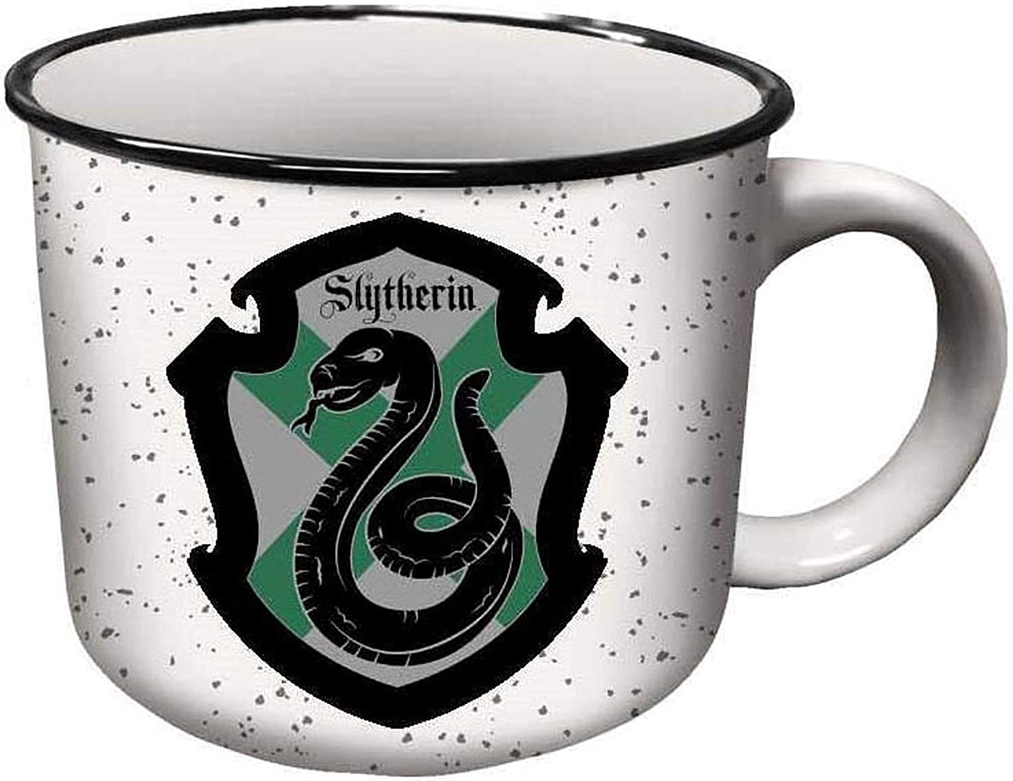 Slytherin Hogwarts House Shield (Harry Potter) 14oz Ceramic Campfire Mug