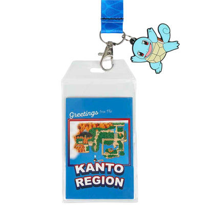 Pokemon Starter Squirtle 007 Kanto Region Breakaway Lanyard