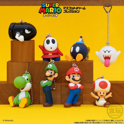 Super Mario Bros. Mini Figure Mascot Charms: Blind Bags Display of 10