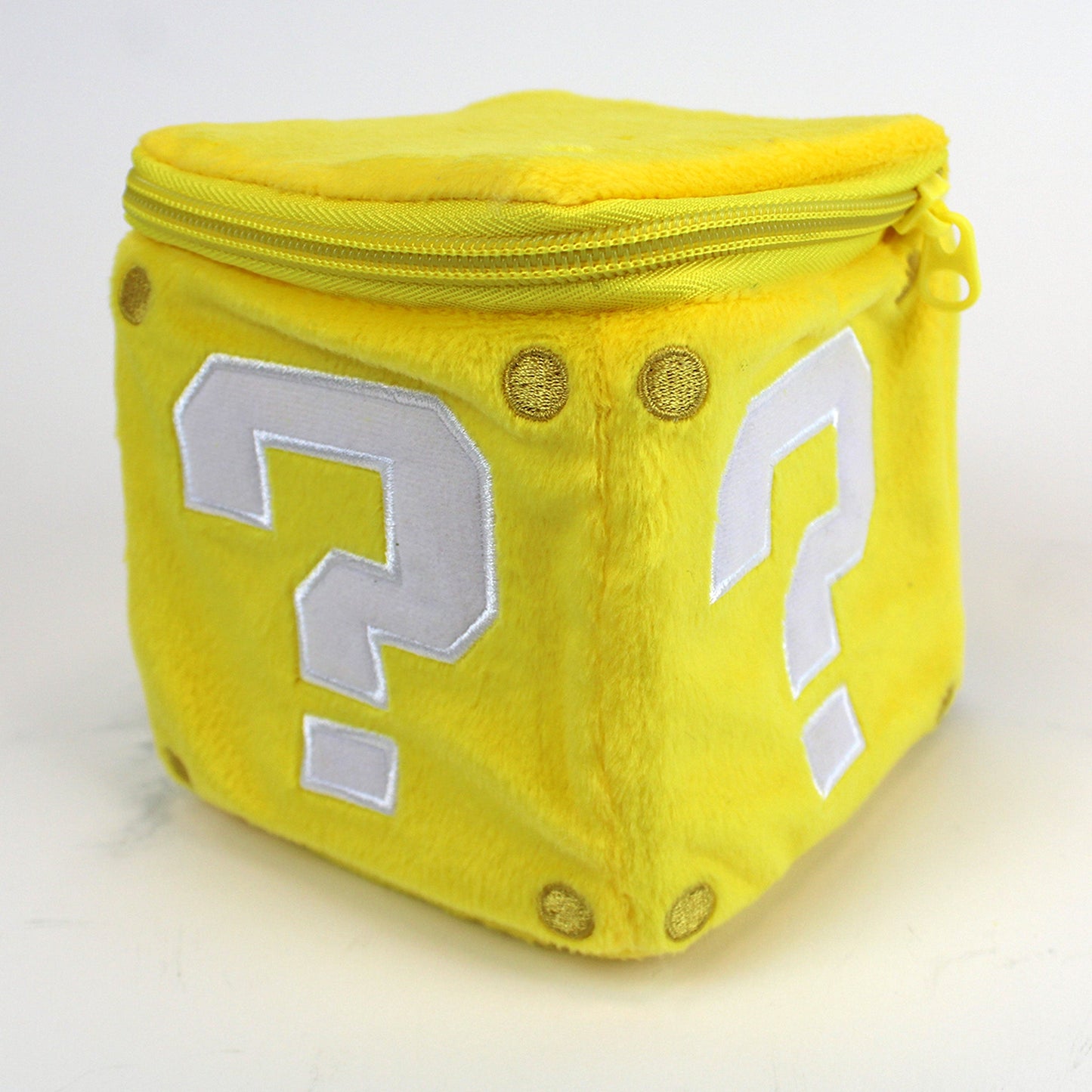 Super Mario Power Block Zipper Plush Pouch