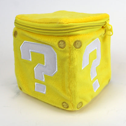 Super Mario Power Block Zipper Plush Pouch
