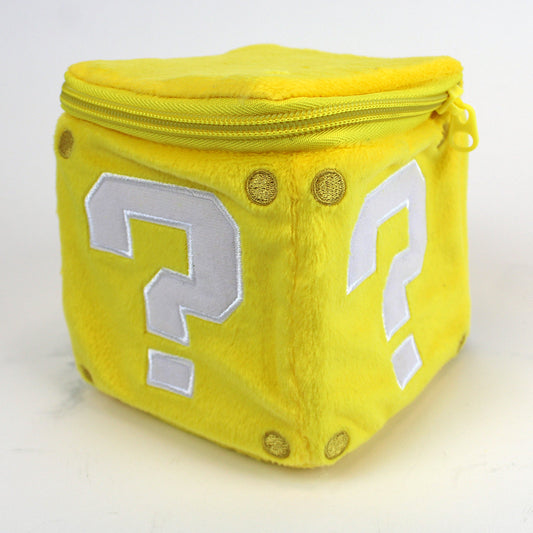Super Mario Power Block Zipper Plush Pouch
