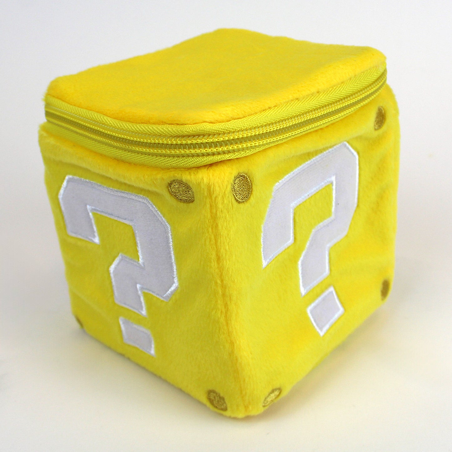 Super Mario Power Block Zipper Plush Pouch