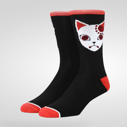 Demon Slayer Tanjiro Warding Mask Unisex Crew Socks