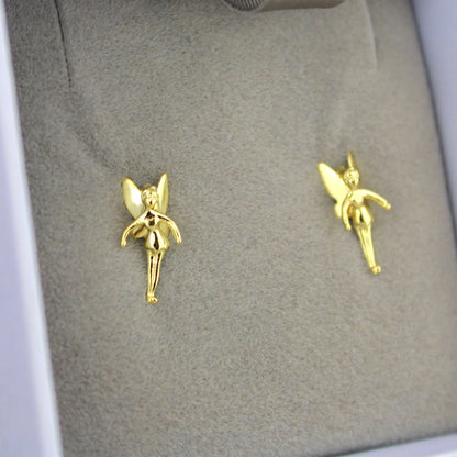 Tinker Bell (Peter Pan) Disney Gold Plated Stud Earrings