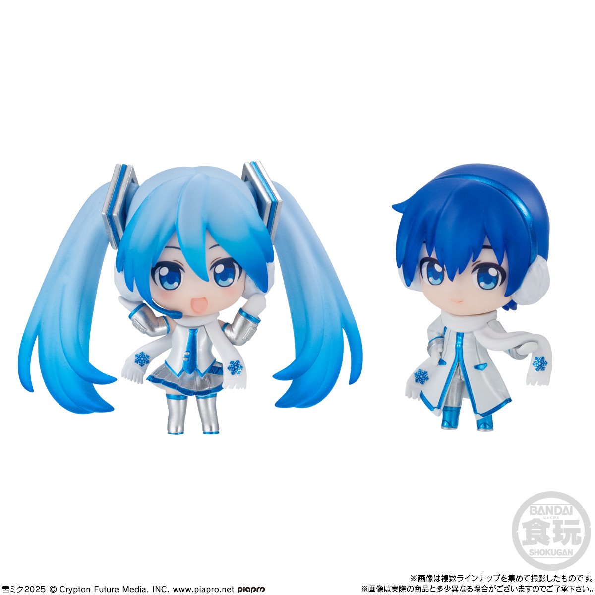 Vocaloid Snow Miku 2025: Bandai Shokugan Blind Boxes Retail Display of 8