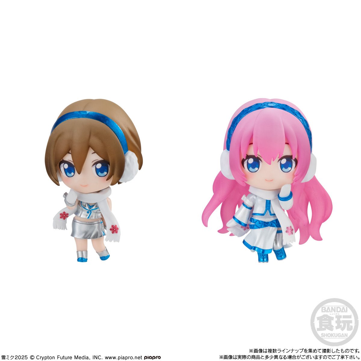 Vocaloid Snow Miku 2025: Bandai Shokugan Blind Boxes Retail Display of 8